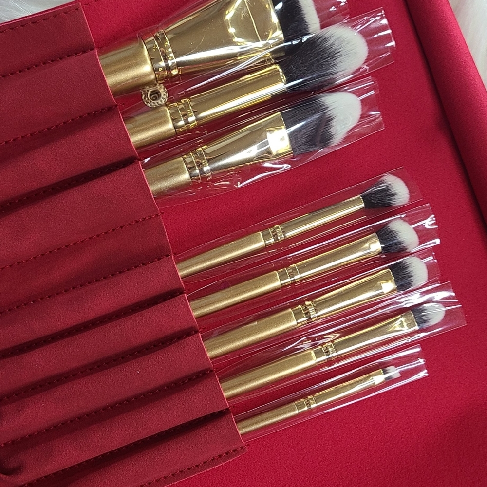 Luxie Glitter and Gold Brush Set
